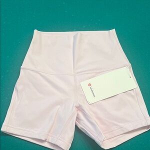 lululemon athletica Women's Light Pink Bike Shorts